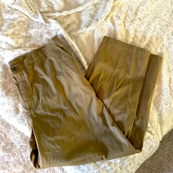 LEE STRAIGHT FIT 40*32 khaki dress pants - Picture 1 of 10